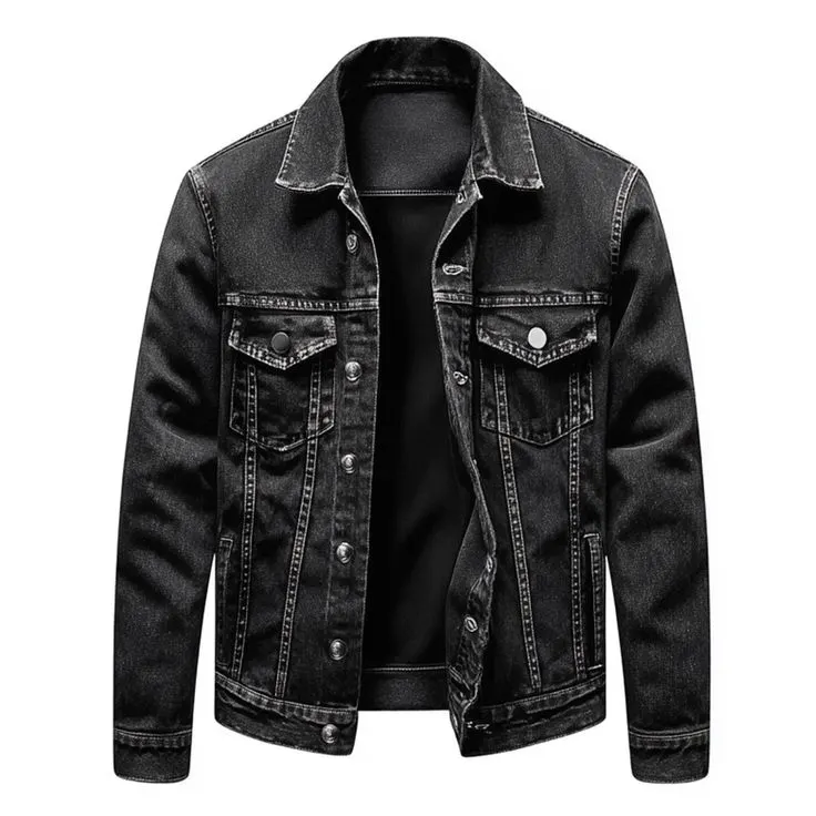 Men's Premium Denim Jackets – Classic Trucker & Distressed Styles - Image 9