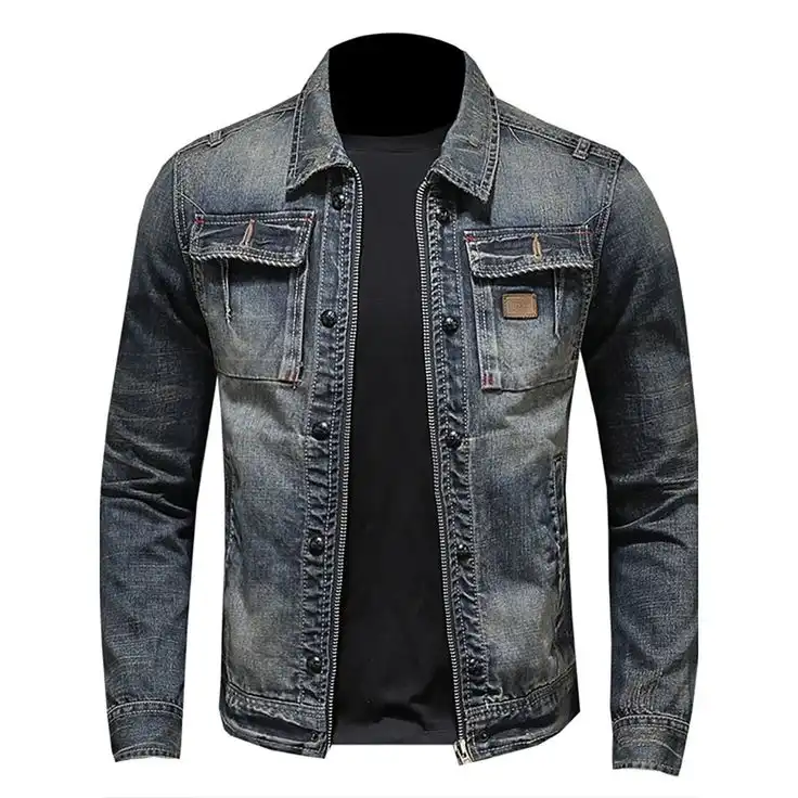 Men's Premium Denim Jackets – Classic Trucker & Distressed Styles - Image 5