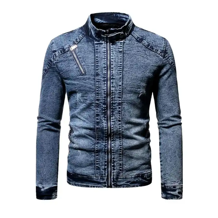 Men's Premium Denim Jackets – Classic Trucker & Distressed Styles - Image 3